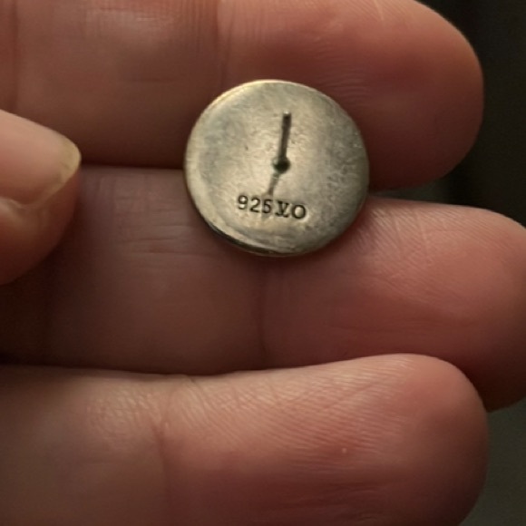 💜Beautiful come like Blue Opal Stud Earrings SILVER STAMP 925 - Picture 5 of 8